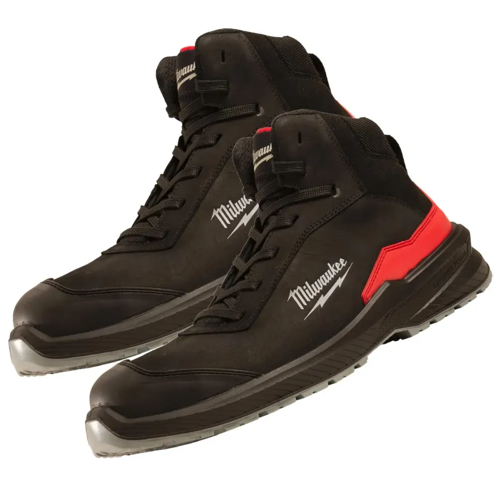 Milwaukee Flextred S3S Mid Cut Safety Boots Noir jais Size 8 - 4932493733 Coffre rigide 45L