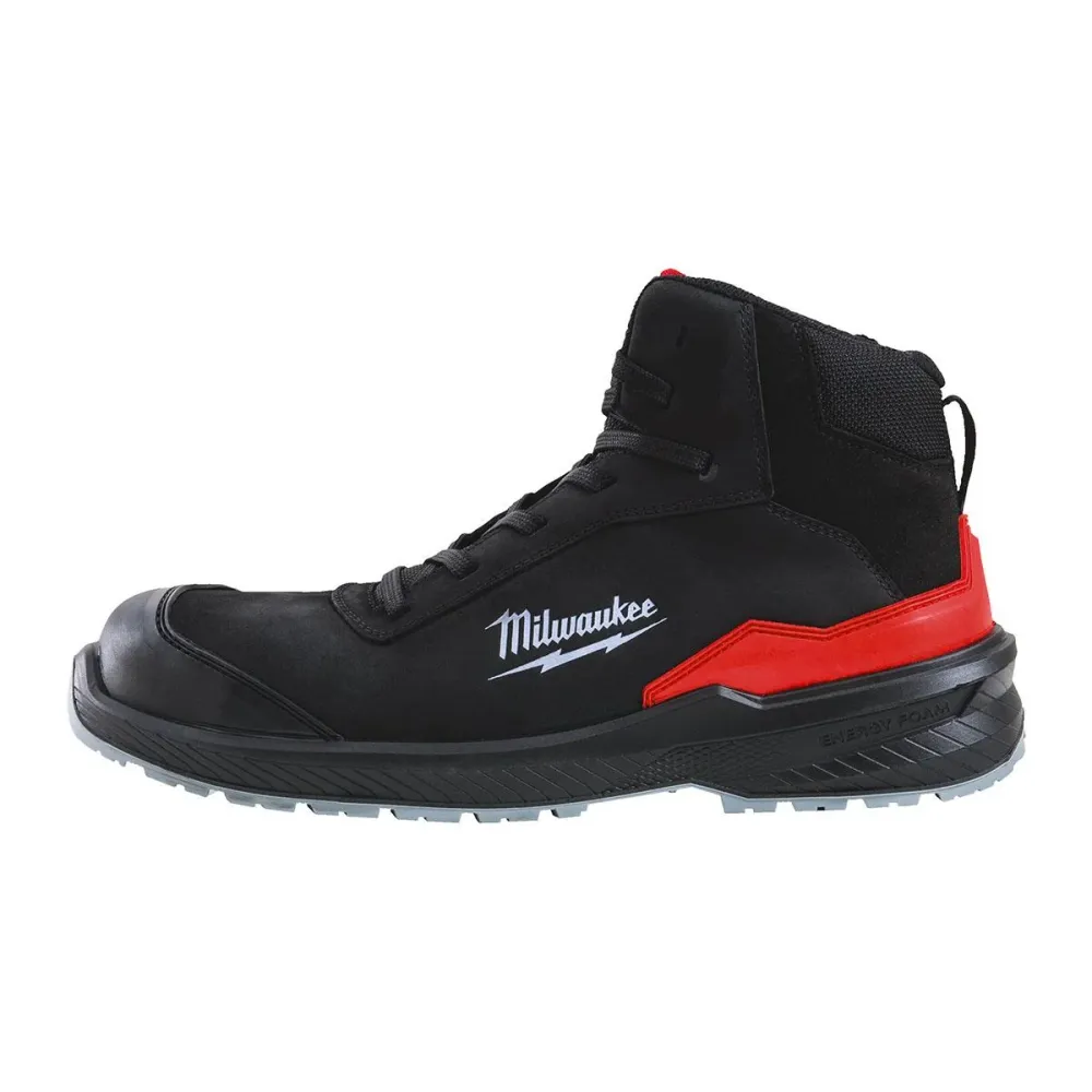 Milwaukee Flextred S3S Mid Cut Safety Boots Noir jais Size 8 - 4932493733 Coffre rigide 45L