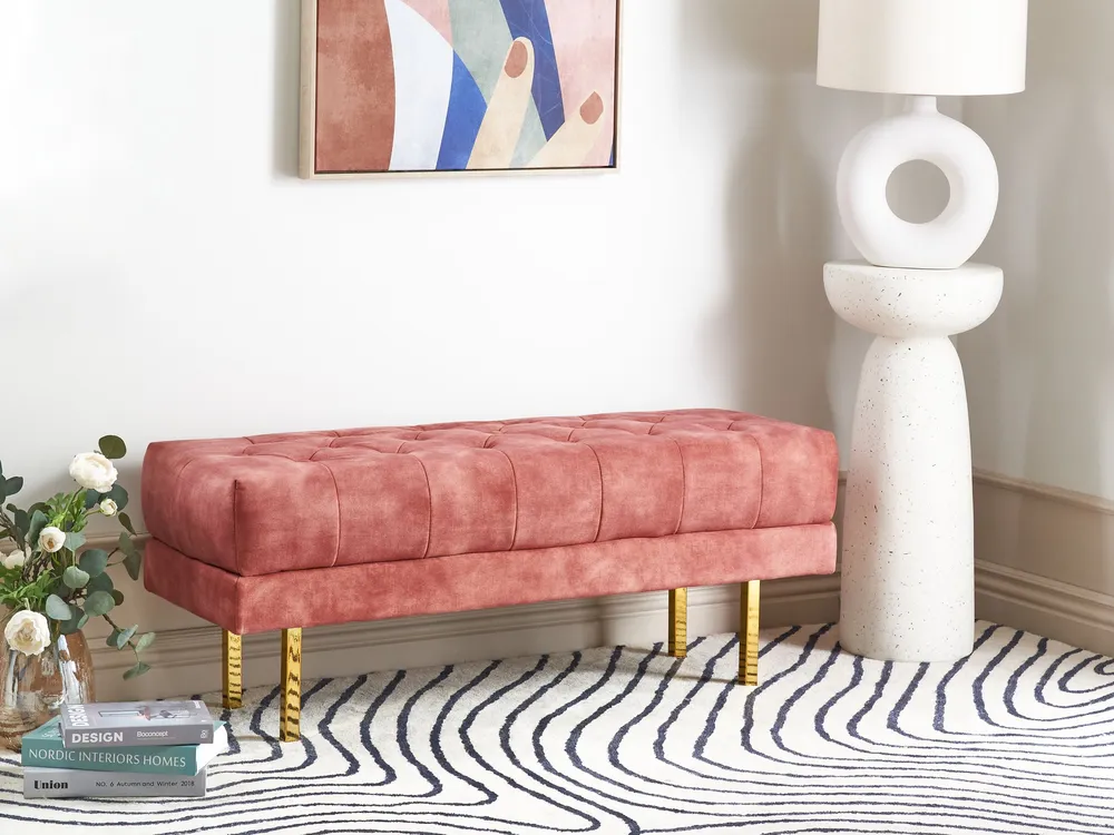 Panne Bench Pink ROSEVILLE