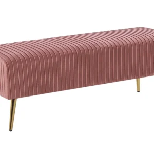 Protection thermique En velours Bedroom Bench Pink PATERSON