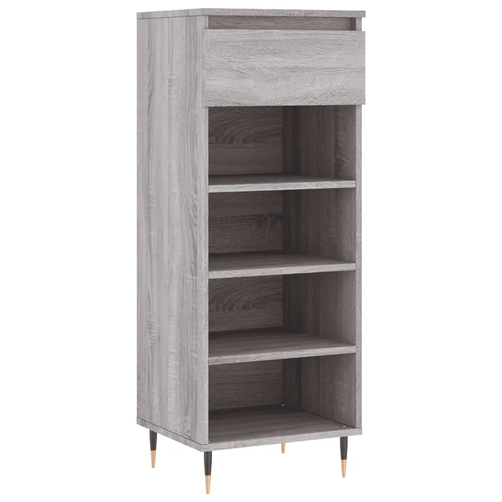 Support de transport Armoire à chaussures range chaussures rangement meuble entrée couloir salon sonoma 40 x 36 x 105 cm b...