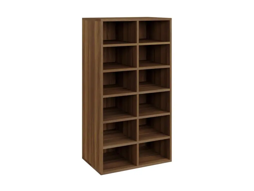 Étui de selle étagère à chaussures Chêne marron 54x34x100,5cm Bois ingénierie