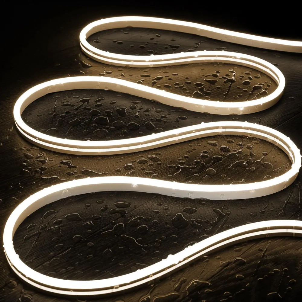 Tube LED néon 48V CC 120 LED/m Blanc Neutre IP65 Ajustable Découpe 5 cm