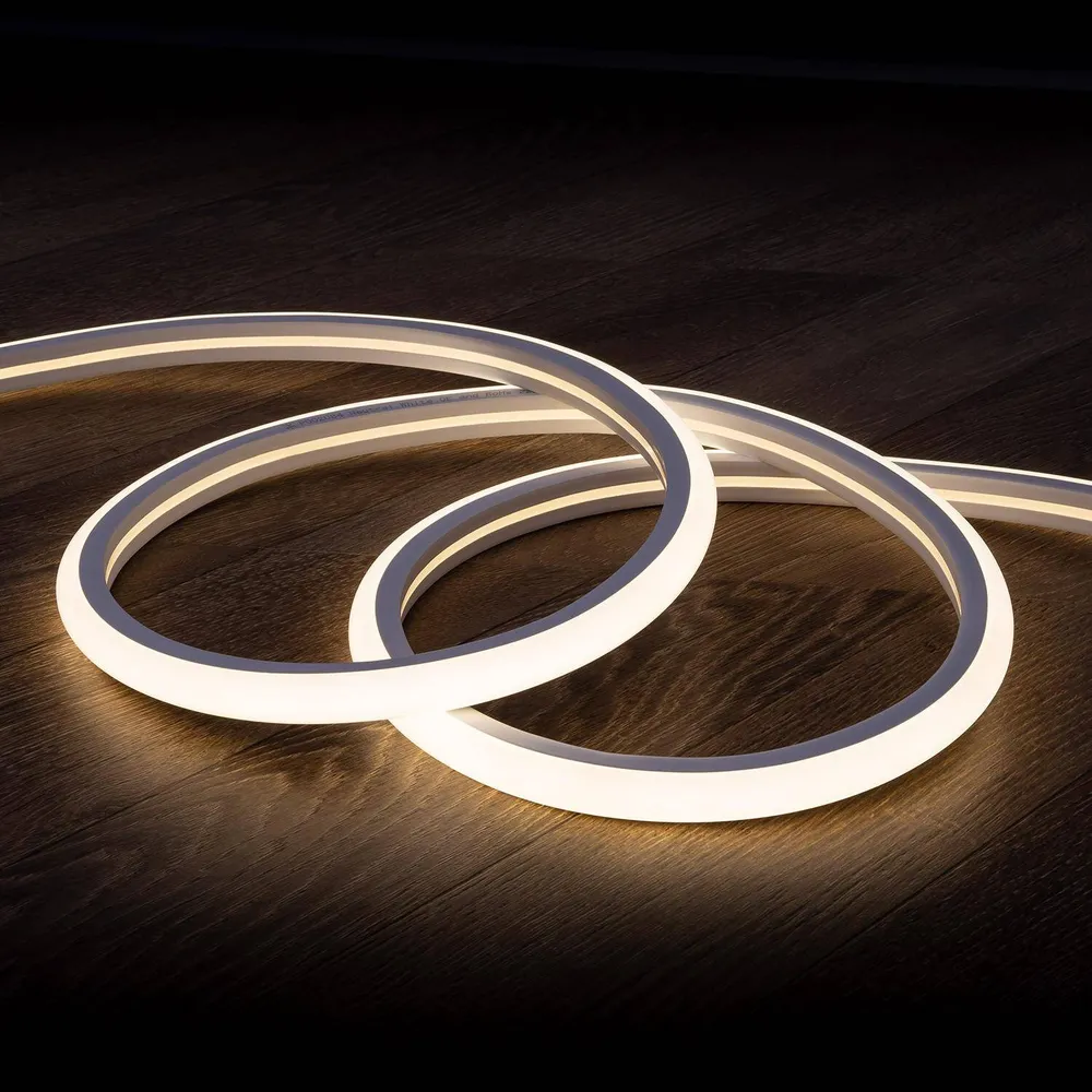 Tube LED NÉON Ajustable 220V AC 7.5W/metre 120LED/m Étanche IP67 Circulaire 180° Blanc Neutre Sections 100cm