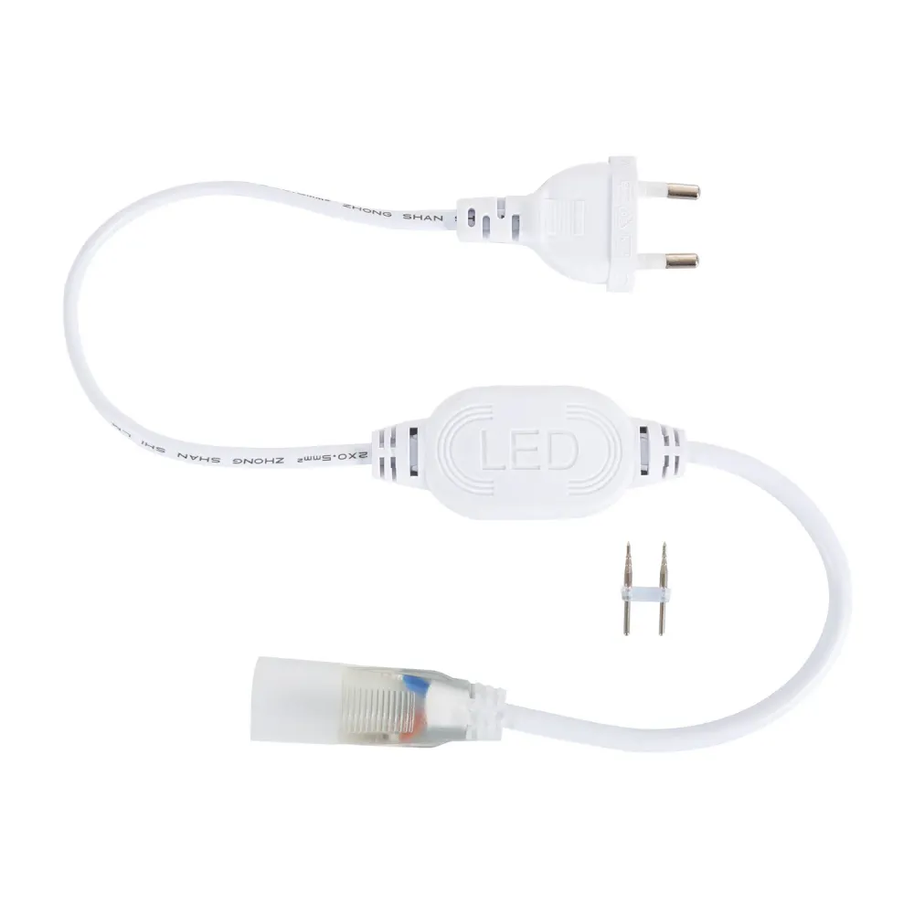 Tube néon adaptable LED dimmable 7.5W/m 220V AC 120 LED/m 50m semi-circulaire 180° jaune IP67 découpe 100cm