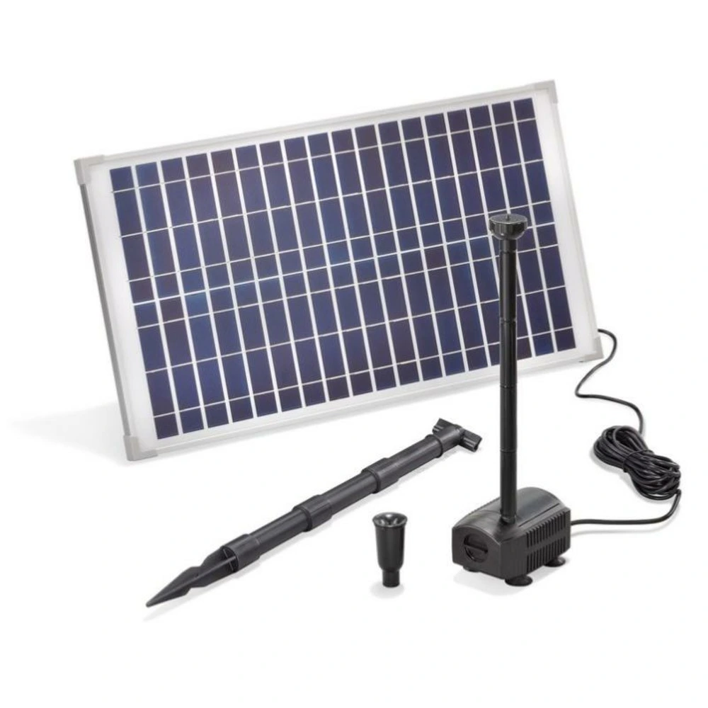 Kit fontaine descente de gouttière japonaise ryôgoku cuivre 1,3m avec pompe solaire