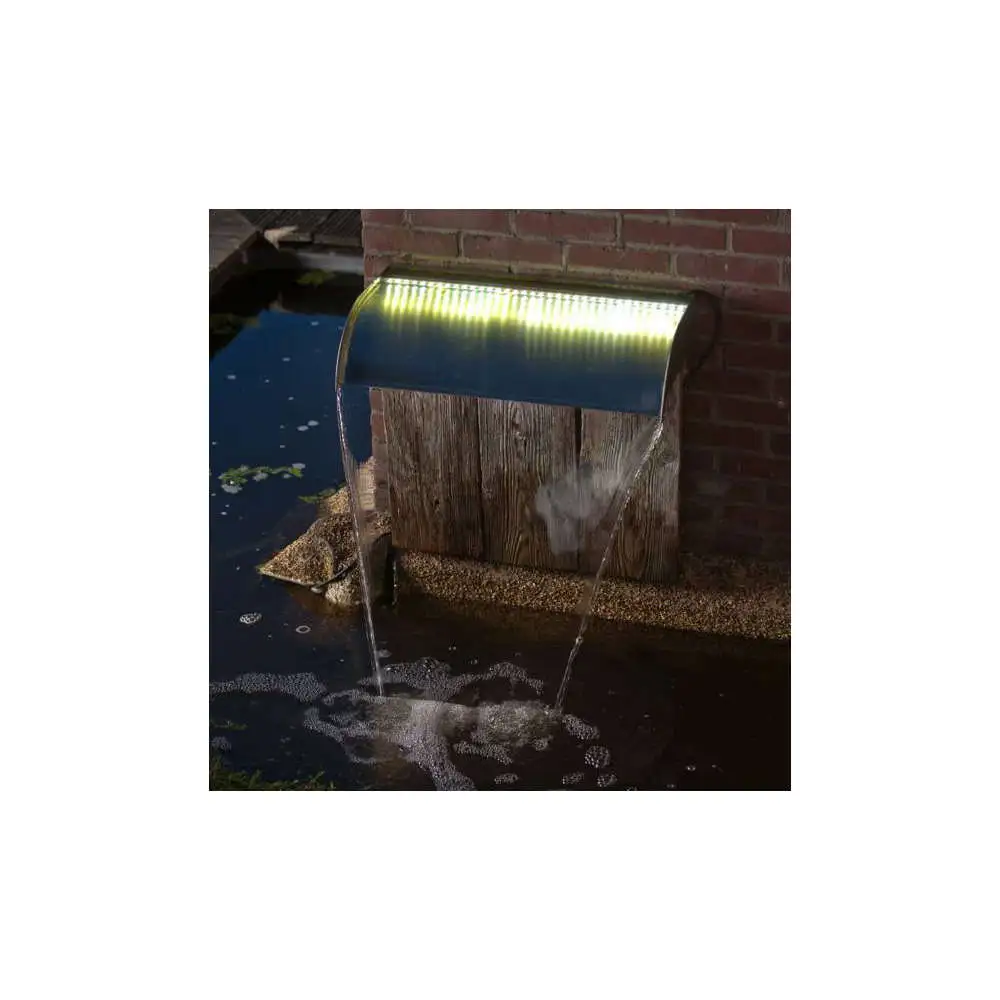 Kit lame d'eau inox Niagara 60 cm avec leds Ubbink