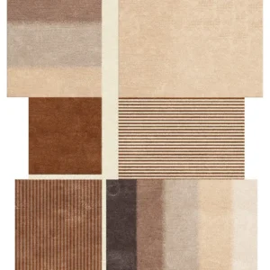 Agate Inedit Zealand Wool Cut & Loop Irregular Shaped Rug