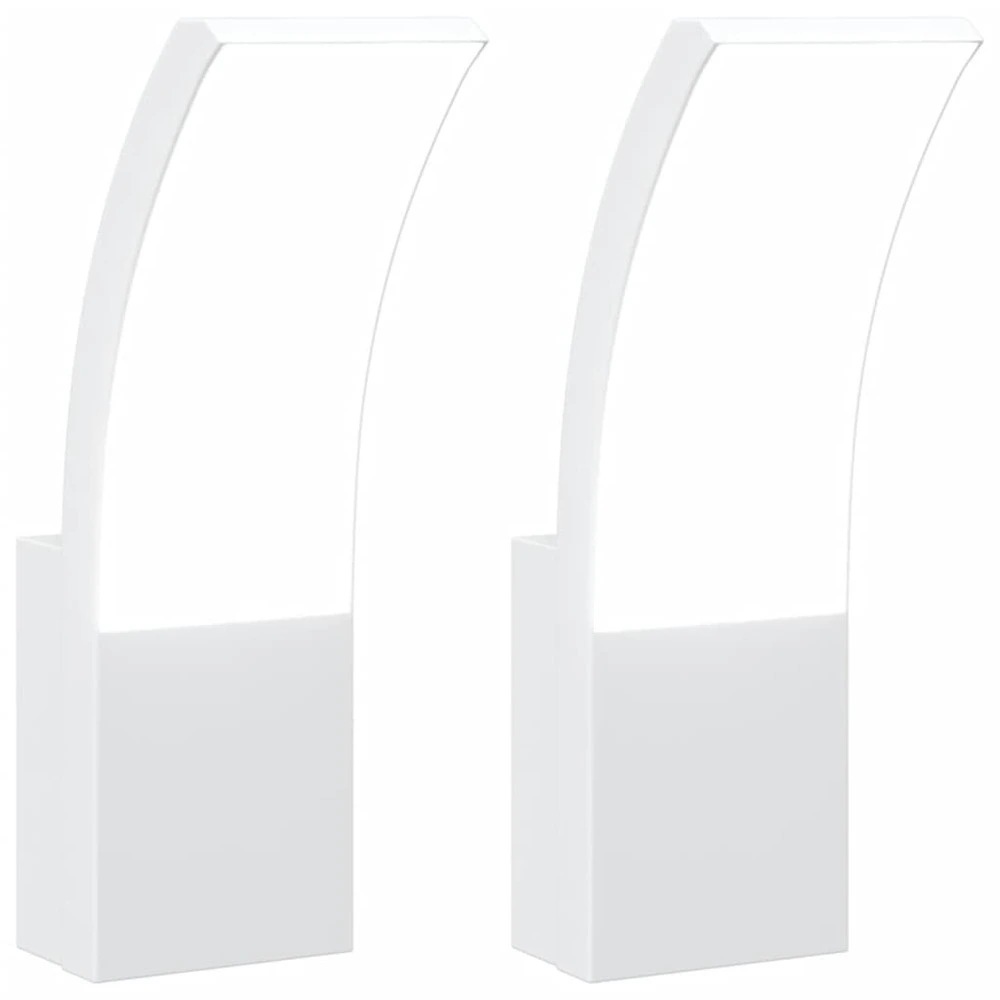 Amortisseur arrière Appliques murales led d'extérieur 2 pcs blanc