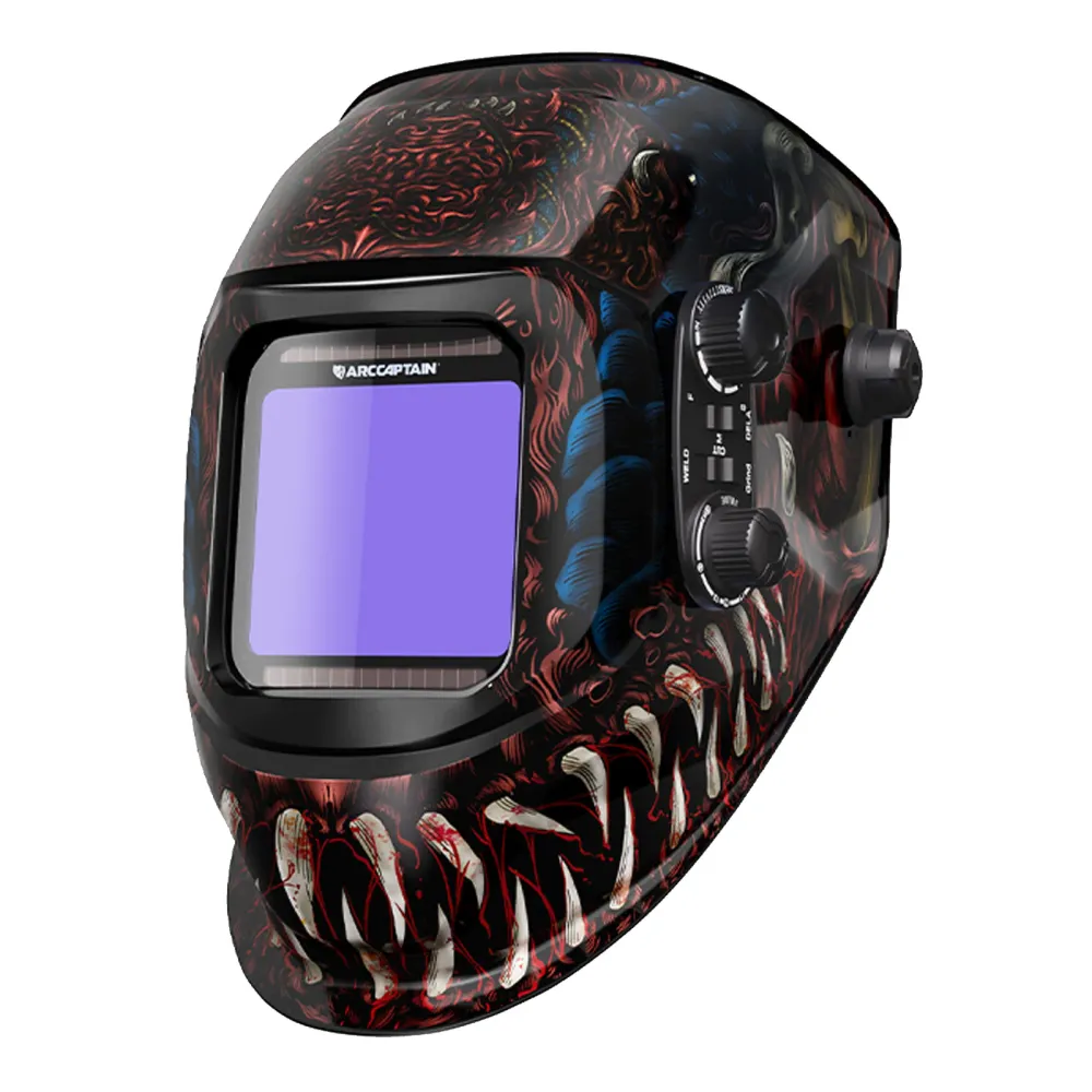 Amortisseur arrière ARCCAPTAIN Vaste View Auto-Darkening Alien Design Welding Helmet