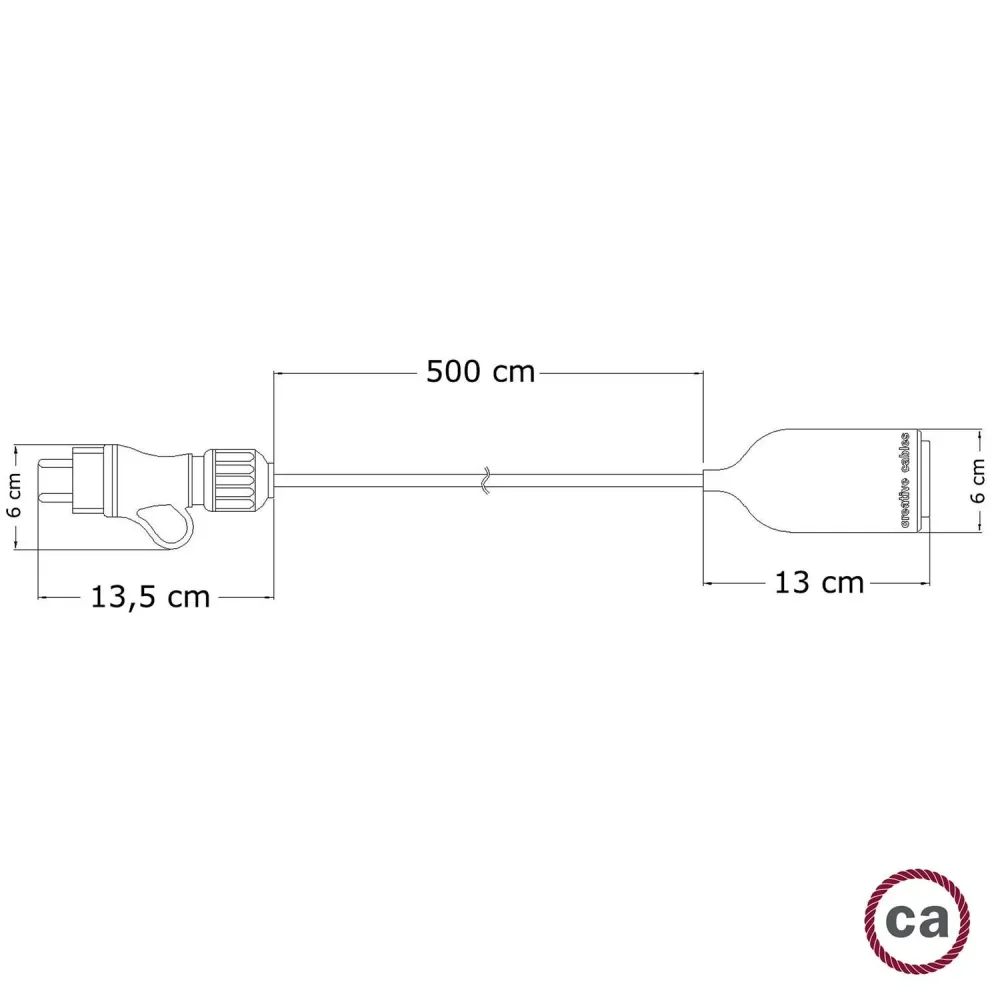 Amortisseur arrière Éclairage extérieur par LED Snake Eiva IP65 de Creative-Cables.