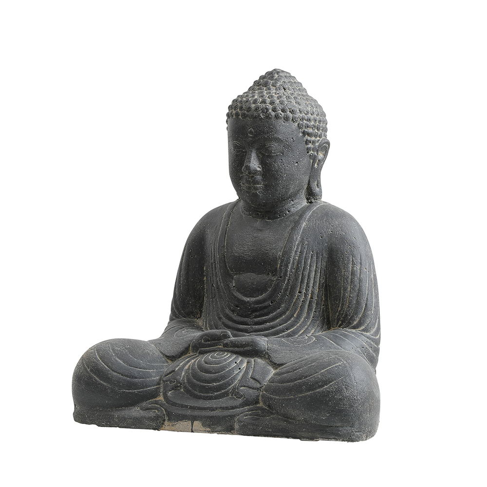 Amortisseur arrière Statue de jardin Bouddha Japonais assis - H.41cm