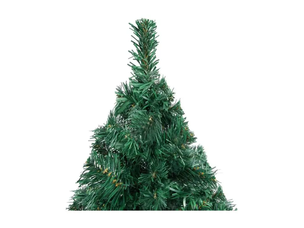 Arbre de Noël artificiel avec LED et boules Vert 180 cm VINYLE pour usage intensif