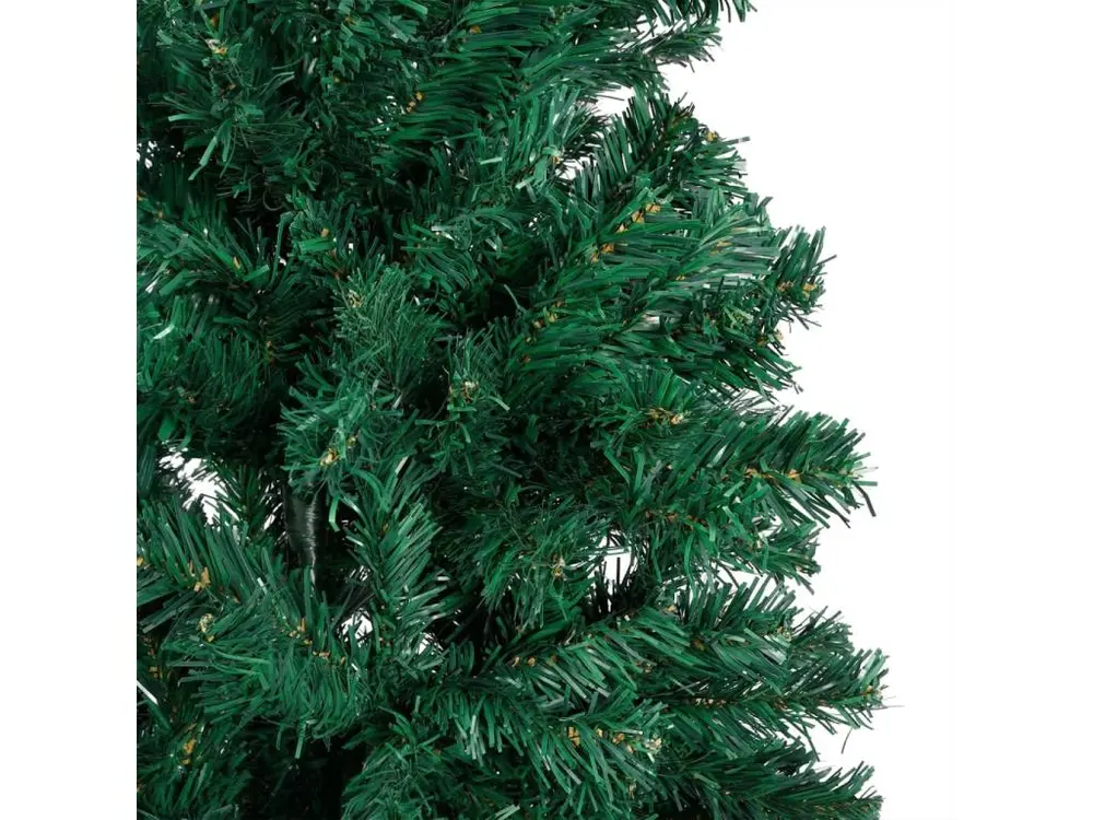 Arbre de Noël artificiel avec LED et boules Vert 180 cm VINYLE pour usage intensif