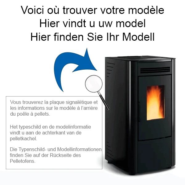 Austropell - Bougie résistance d'allumage pour poêle à granulé pour remplacement usure