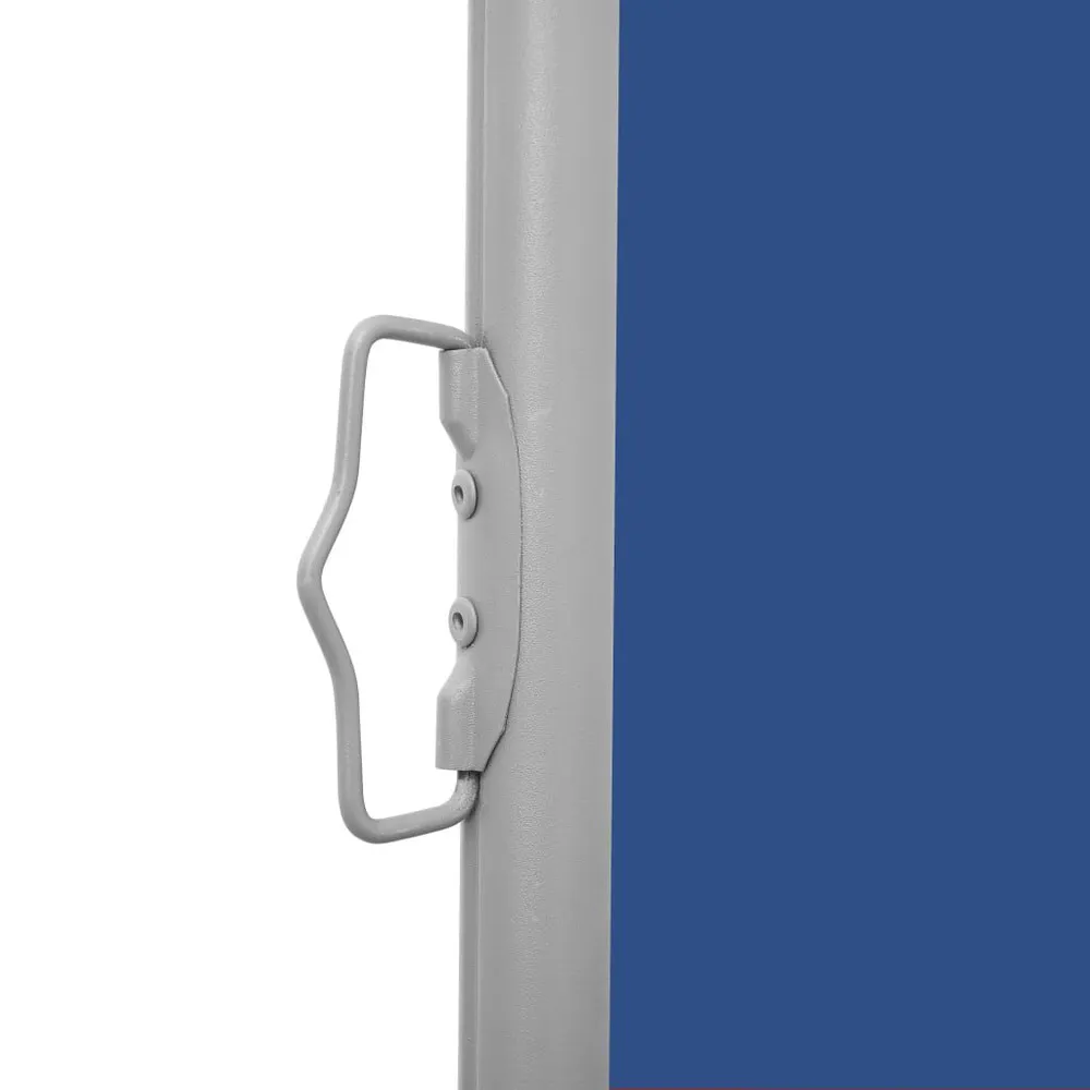 Auvent latéral rétractable de patio 140x600 cm bleu