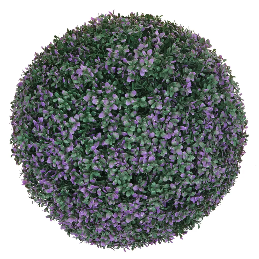 Boule de buis artificiel en topiaire plante décorative pour extérieur diamètre 55 cm violet 04_0006010 par Akrapovič
