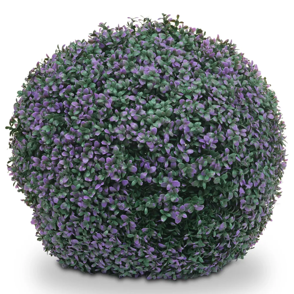 Boule de buis artificiel en topiaire plante décorative pour extérieur diamètre 55 cm violet 04_0006010 par Akrapovič