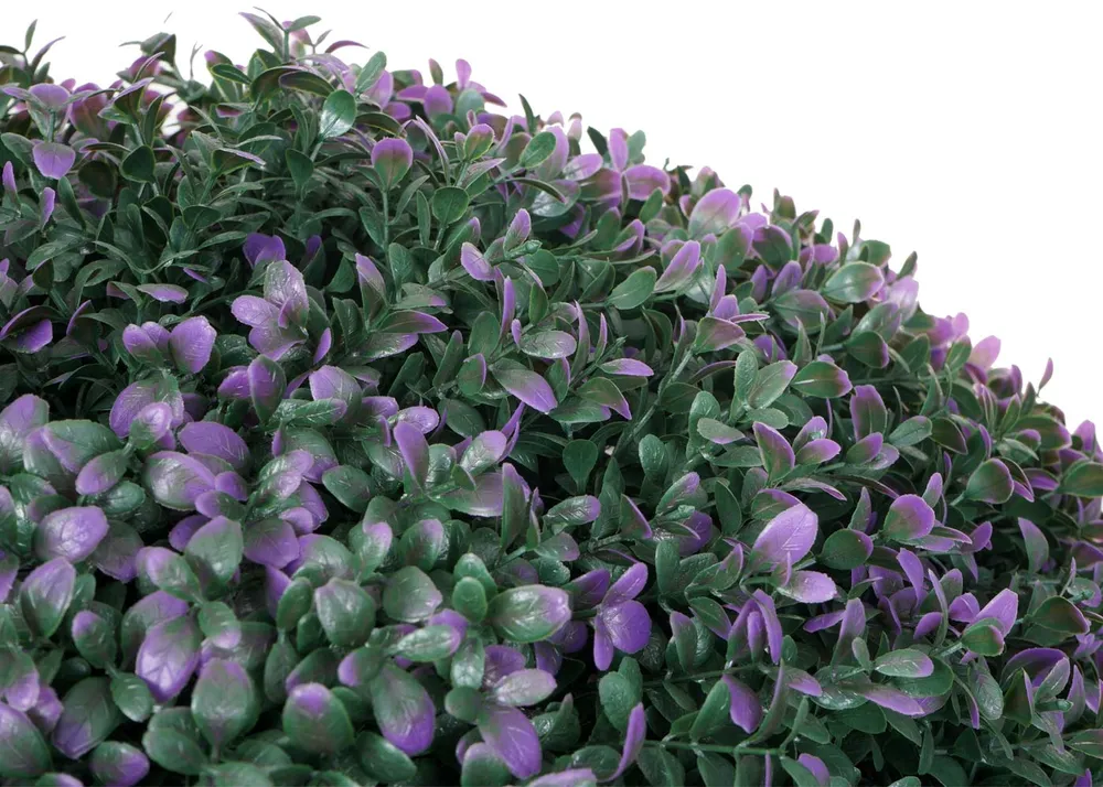 Boule de buis artificiel en topiaire plante décorative pour extérieur diamètre 55 cm violet 04_0006010 par Akrapovič