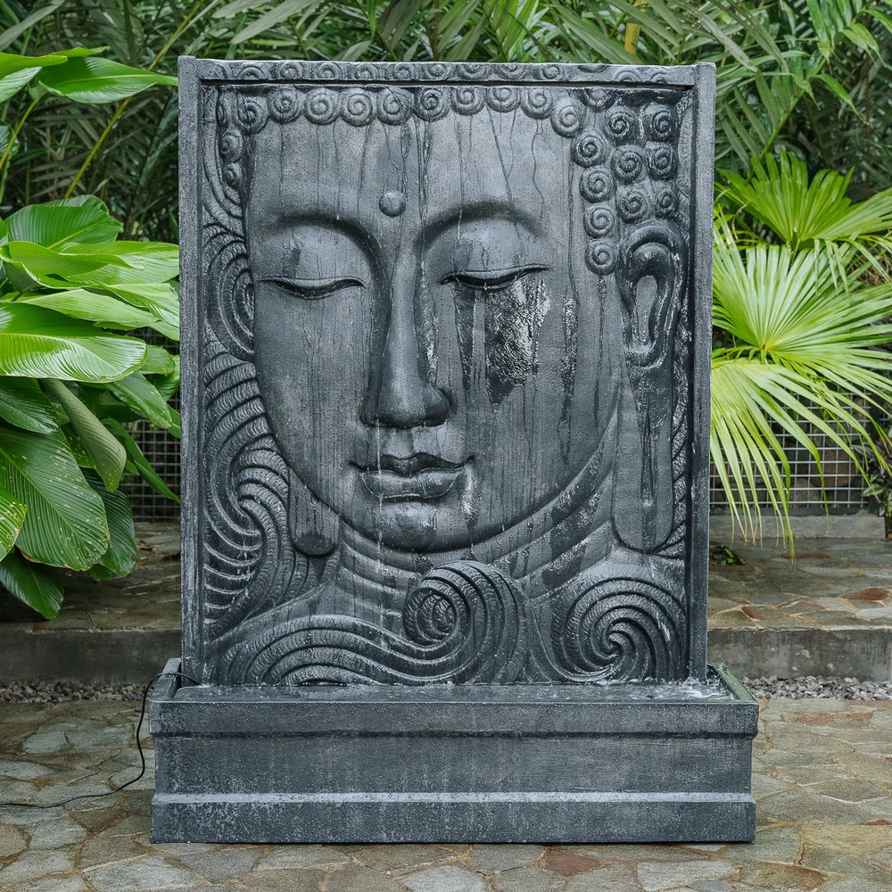Certifié OEM Mur d'eau visage de bouddha 155cm