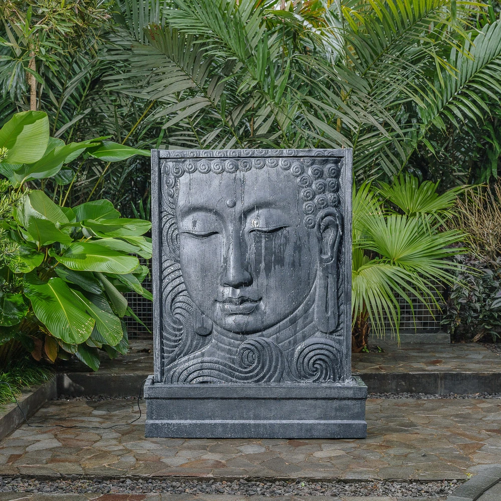 Certifié OEM Mur d'eau visage de bouddha 155cm