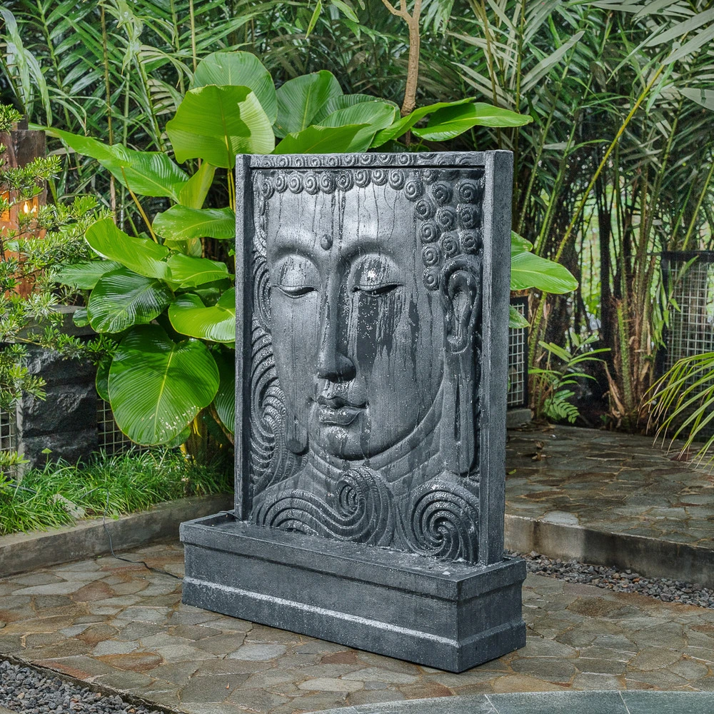 Certifié OEM Mur d'eau visage de bouddha 155cm