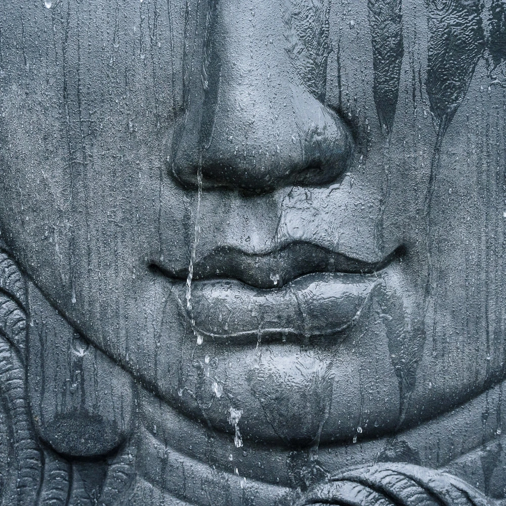 Certifié OEM Mur d'eau visage de bouddha 155cm
