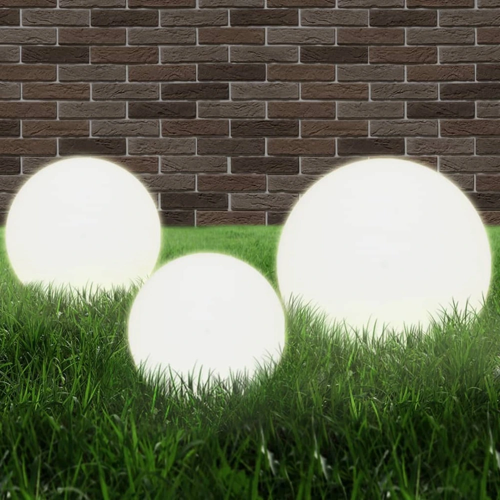 Certifié OEM 6 pcs Jeu de lampe boule à LED PMMA sphérique 20/30/40 cm