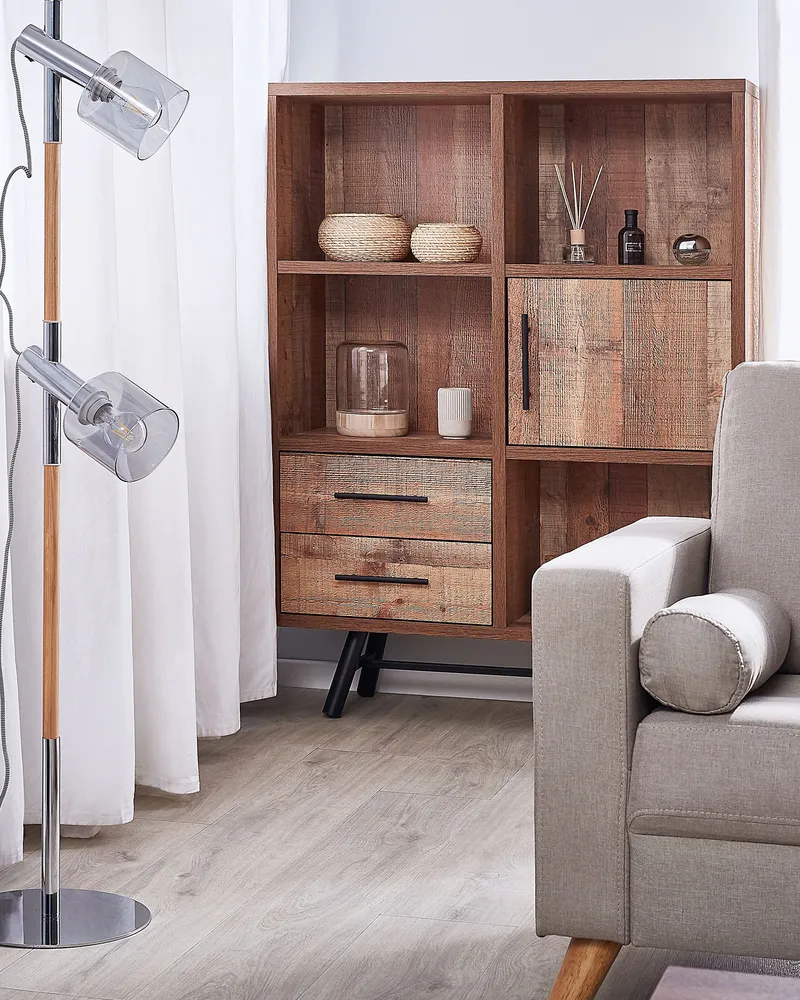 Chaîne de transmission 2 Light Floor Lamp Translucide Shades OWENS