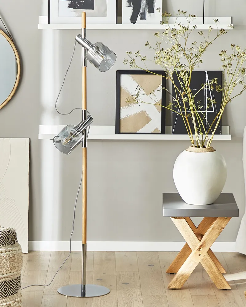 Chaîne de transmission 2 Light Floor Lamp Translucide Shades OWENS