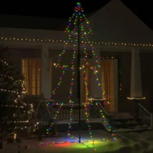 Échappement complet Arbre de Noël cône 360 LED d'intérieur/d'extérieur 143x250 cm