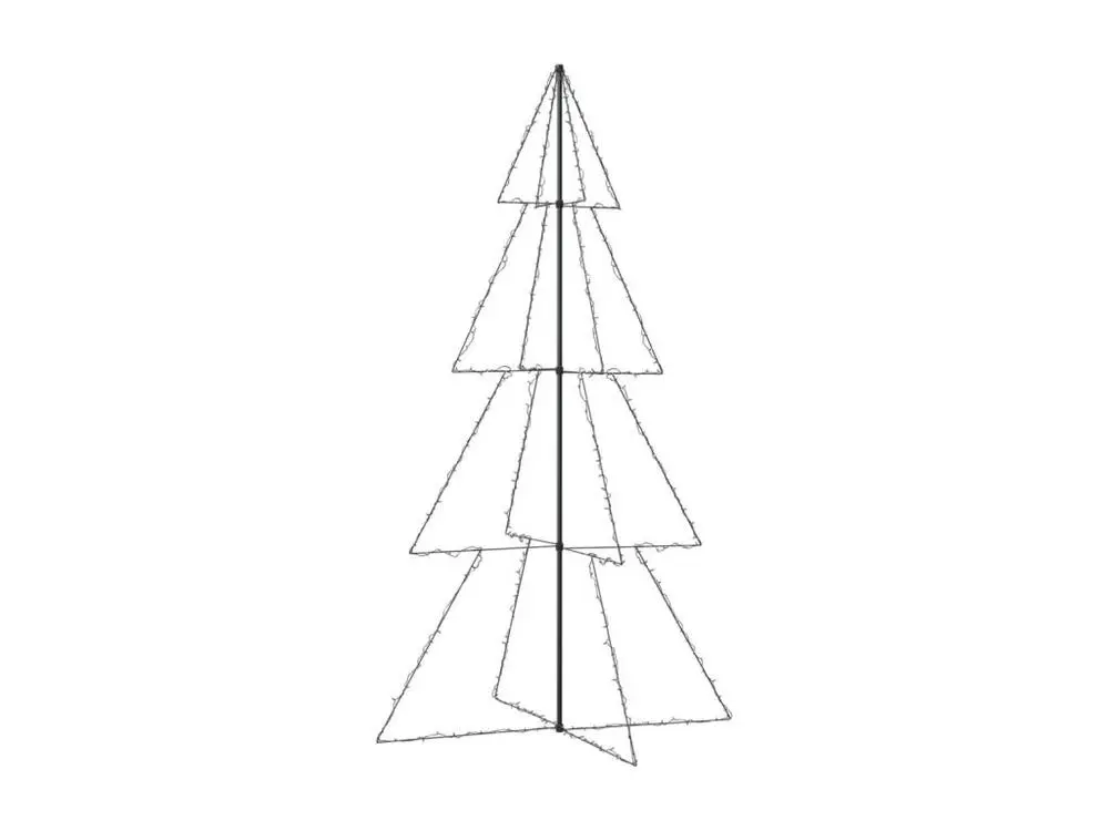 Échappement complet Arbre de Noël cône 360 LED d'intérieur/d'extérieur 143x250 cm