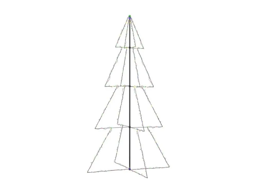 Échappement complet Arbre de Noël cône 360 LED d'intérieur/d'extérieur 143x250 cm