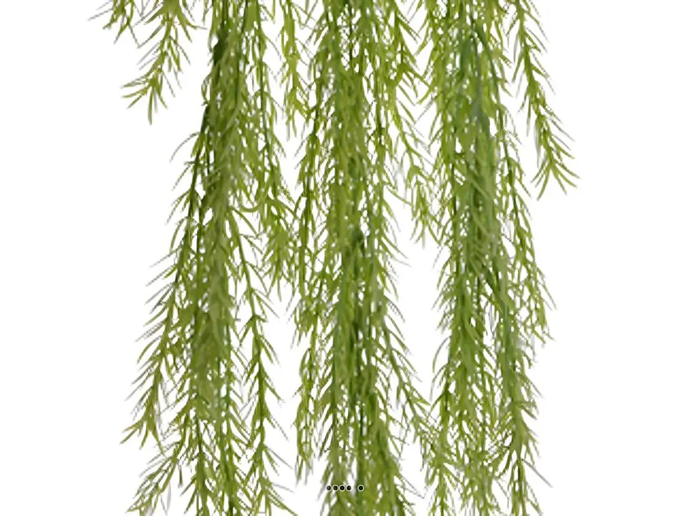 Chute d'asparagus artificiel L 80cm vert manifeste
