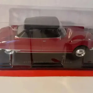 Citroën DS 19 décapotable bordeaux et toit noir (échelle 1/24ème) - Montage Direct