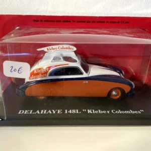 Delahaye 148L orange, bleue t blanc "Kléber Colombes" - véhicule publicitaire du tour de France avec meilleure adhérence
