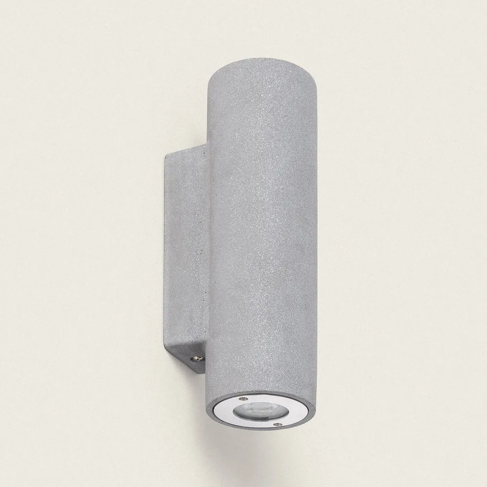Disque de frein perforé Applique extérieure en ciment avec éclairage LED à doublement face
