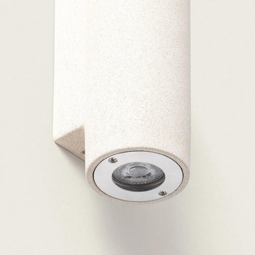 Disque de frein perforé Applique extérieure en ciment avec éclairage LED à doublement face