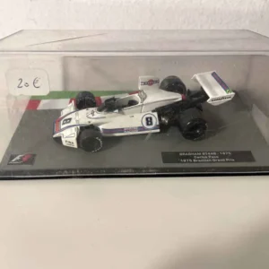 Disque de frein perforé Brabham BT44B blanche numéro 8 - Formule 1 - ample prix du Brésil de 1975