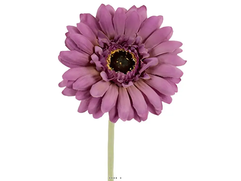 Disque de frein perforé Gerbera artificiel H 55 cm D 10 cm superbe tête tissu Mauve violet - couleur: Mauve violet