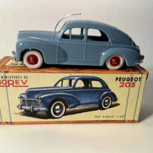 Disque de frein perforé Peugeot 203 bleue - NOREV (voiture en plastique)
