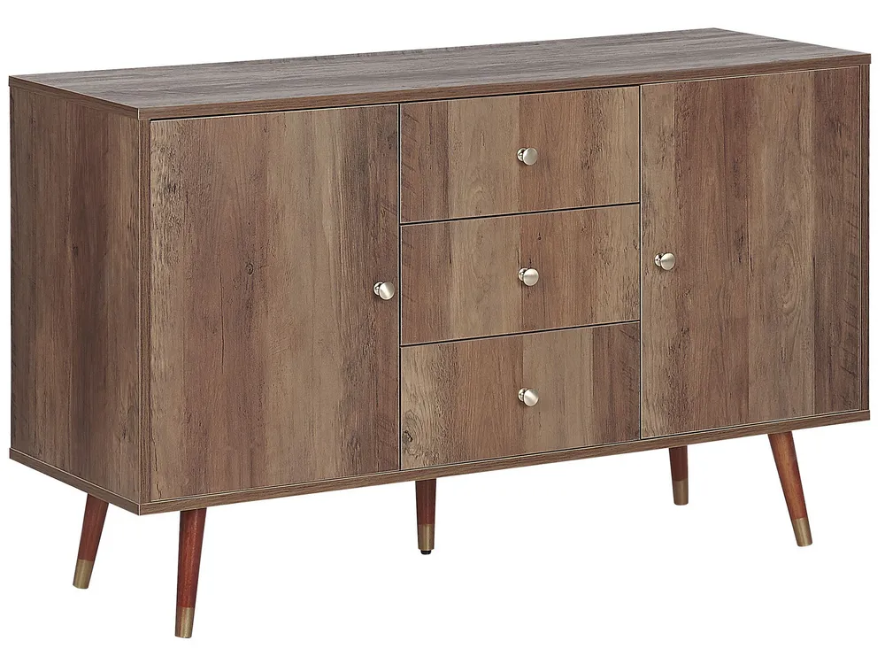 3 Drawer Sideboard Light Wood ULIKA pour amélioration performances