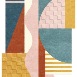 Euphoria New Zealand Laine & Viscose Irregular Shaped Rug