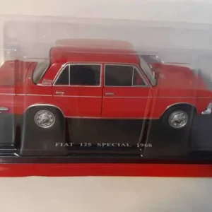 Fiat 125 spécial rouge profond de 1968 (échelle 1/24ème)