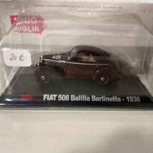 Fiat 508 Balilla Berlinetta bordeaux numéro 45 de 1936 - 1000 Miglia
