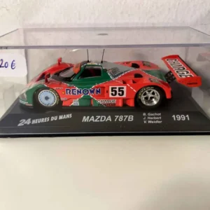 Filtre à air sport Mazda 787B orange et verte numéro 55 - 24 heures du Mans de 1991