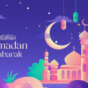 Filtre à air sport Toile de fond Ramadan Célébration Crépuscule Coloré Mosquée GQ3-18