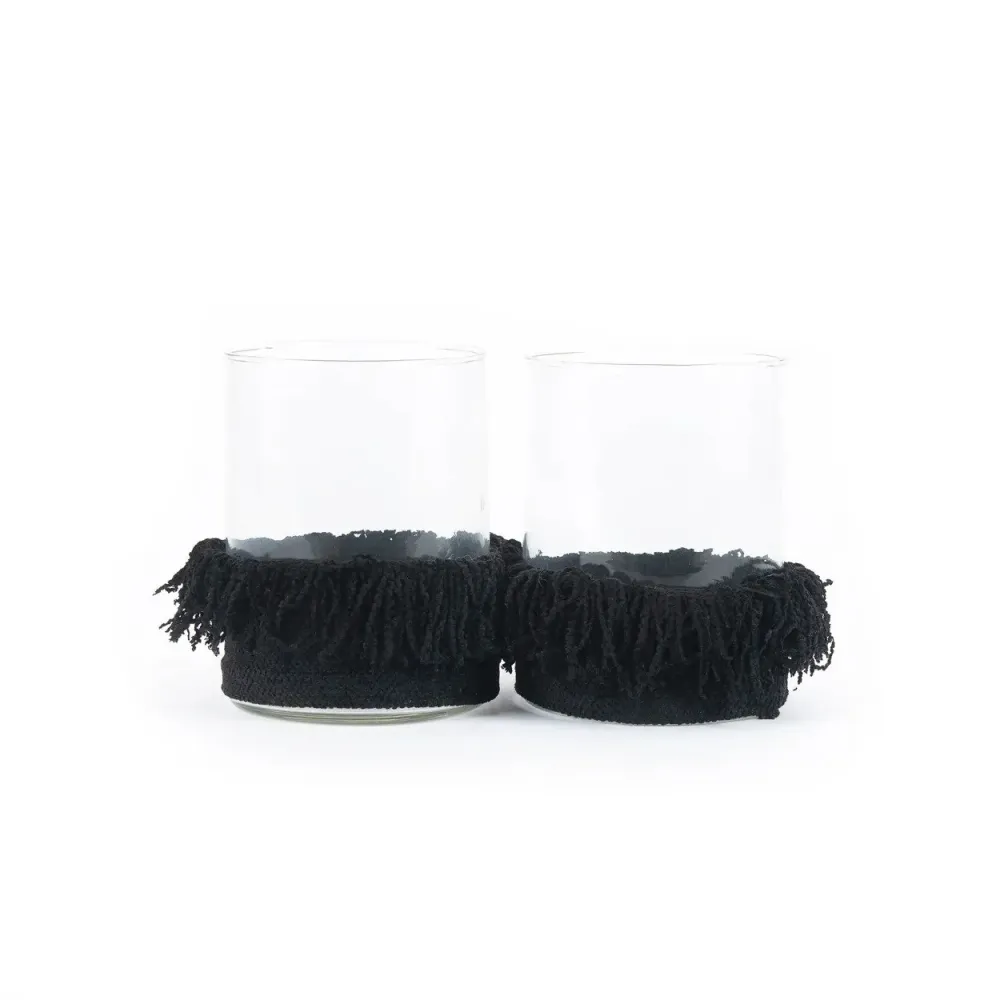 Oh My Gee Candle Holder - Noir jais Velvet - L