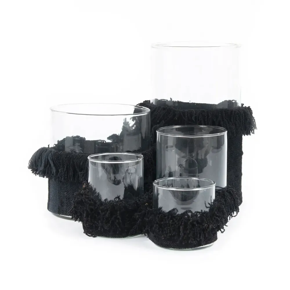 Oh My Gee Candle Holder - Noir jais Velvet - L