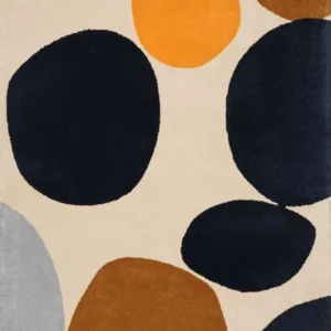 Gemstones Hand Tufted Récent Zealand Wool Rug